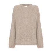 Allude Beige Sweater Beige, Dam