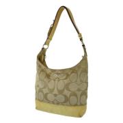 Coach Pre-owned Pre-owned Canvas axelremsvskor Beige, Dam