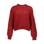 American Vintage Bordeaux East18qh24 Sweater Red, Dam