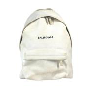 Balenciaga Vintage Pre-owned Canvas ryggsckar Beige, Dam