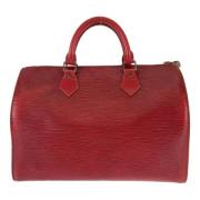 Louis Vuitton Vintage Pre-owned Laeder handvskor Red, Dam