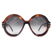 Dior Vintage Pre-owned Tyg solglasgon Brown, Dam