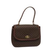 Celine Vintage Pre-owned Canvas handvskor Brown, Dam