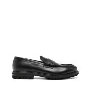 Henderson Svarta platta skor Elegant stil Black, Herr