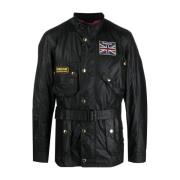 Barbour Svart Bomullsjacka med Logopatch Black, Herr