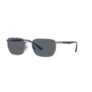 Ray-Ban Gunmetal/Blue Solglasögon RB 3684 Stil Black, Unisex