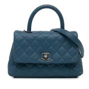 Chanel Vintage Pre-owned Laeder chanel-vskor Blue, Dam