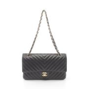 Chanel Vintage Pre-owned Laeder axelremsvskor Black, Dam