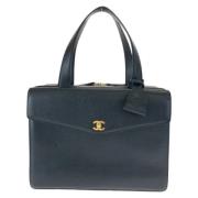 Chanel Vintage Pre-owned Laeder chanel-vskor Black, Herr