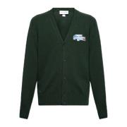 Lacoste Kofta med logotypformad lapp Green, Herr