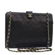 Chanel Vintage Pre-owned Laeder chanel-vskor Black, Dam