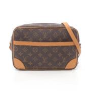 Louis Vuitton Vintage Pre-owned Canvas crossbodyvskor Brown, Dam