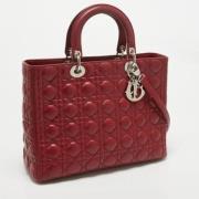 Dior Vintage Pre-owned Laeder totevskor Red, Dam