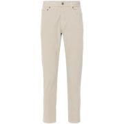 Dondup Beige Corduroy Byxor med Logo Print Beige, Herr