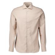 Corneliani Beige Långärmad Skjorta Beige, Herr