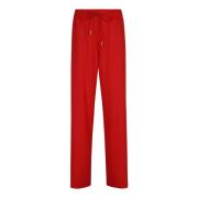 Zimmermann Röd Crush Track Pant Red, Dam