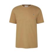 Lacoste Brun kortärmad rund hals t-shirt Brown, Herr