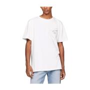 Tommy Hilfiger Metallic Reg T-shirt White, Herr