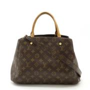 Louis Vuitton Vintage Pre-owned Canvas handvskor Brown, Dam