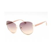 Guess Rosa Metall Solglasögon med Bruna Linser Beige, Dam