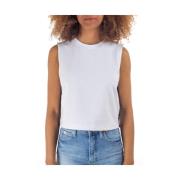 Calvin Klein Sleeveless Tops White, Dam