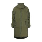 JW Anderson Grön Lång Puffer- och Dunjacka Green, Dam