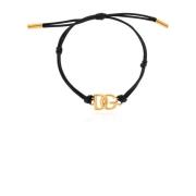 Dolce & Gabbana Armband med logotyp Black, Dam