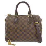 Louis Vuitton Vintage Pre-owned Canvas handvskor Brown, Dam