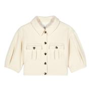 Ba&Sh Ecru Vest Stilren Modernt Dam Topp Beige, Dam