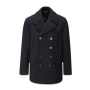 Gloverall Churchill Reefer Peacoat Navy Blue, Herr