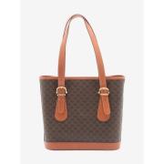 Celine Vintage Pre-owned Plast axelremsvskor Brown, Dam