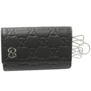 Gucci Vintage Pre-owned Laeder nyckelhllare Black, Dam