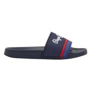 Pepe Jeans Slider Portobello Flip-flops Blue, Herr