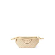 Tory Burch Diamantmönster Beige Läder Midjeväska Beige, Dam