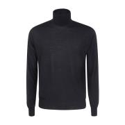 Filippo De Laurentiis Svart Merinoull Turtleneck Tröja Black, Herr