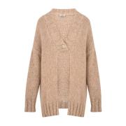 Akep Kräm Cardigan Donna Model Kd12020 Beige, Dam