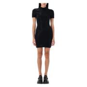 Alexander Wang Svart Crystal Hotfix Miniklänning Elegant Stil Black, D...