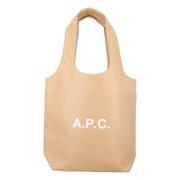 A.p.c. Elegant Ninon Small Tote Väska Beige, Dam