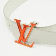 Louis Vuitton Vintage Pre-owned Laeder skrp White, Herr