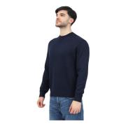 Armani Exchange Blå Crew Neck Tröja Blue, Herr