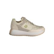 Laura Biagiotti Beige Sneaker med Kontrastdetaljer och Logo Beige, Dam