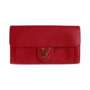 Louis Vuitton Vintage Pre-owned Laeder plnbcker Red, Dam