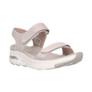 Skechers Flat Sandals Beige, Dam