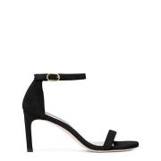 Stuart Weitzman Nunaked Straight Sandaler - Svart Black, Dam