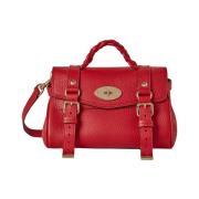 Mulberry Mini Alexa Röd Läder Handväska Red, Dam