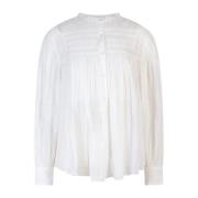 Isabel Marant Étoile Veckad bomullsskjorta White, Dam