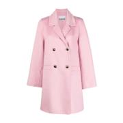 Ganni Midi Ulljacka Pink, Dam