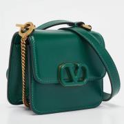 Valentino Vintage Pre-owned Laeder axelremsvskor Green, Dam