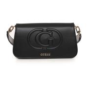 Guess Flap Axel Liten Väska Black, Dam