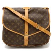 Louis Vuitton Vintage Pre-owned Canvas crossbodyvskor Brown, Dam